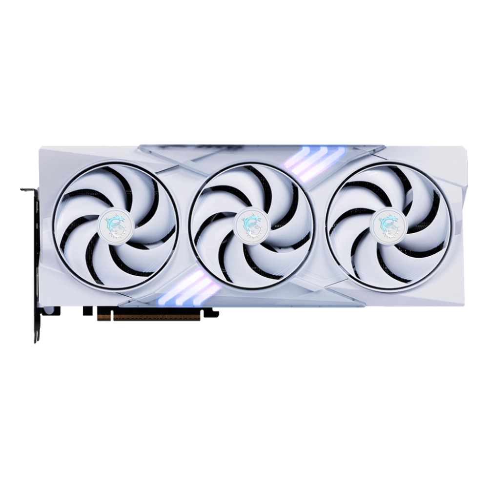 MSI Nvidia Graphic Card RTX 5070 12GB DDR7 Gaming Trio OC White Triple Fan view 2